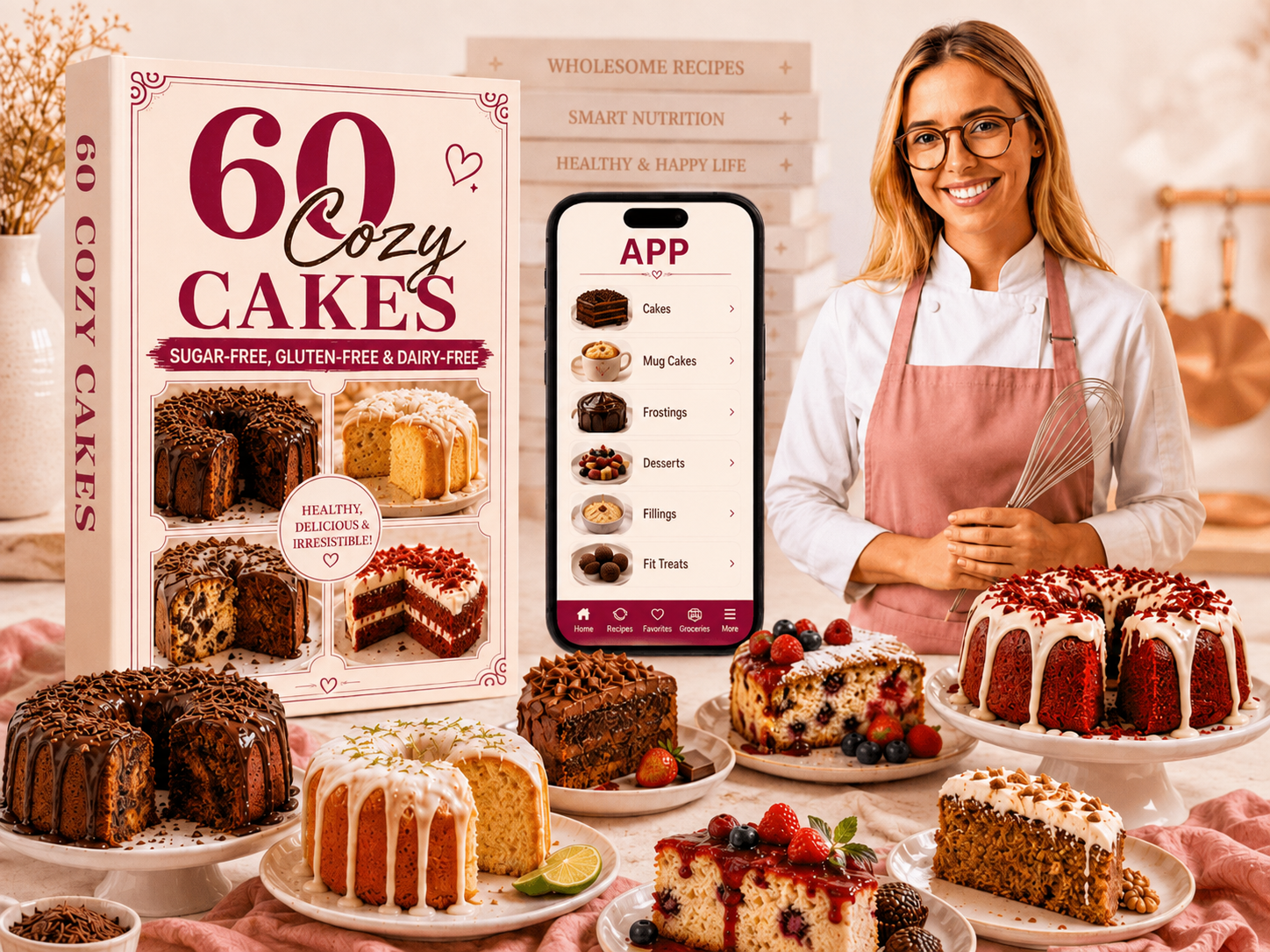Ultimate Sugar-Free, Gluten-Free & Dairy-Free Cake Collection